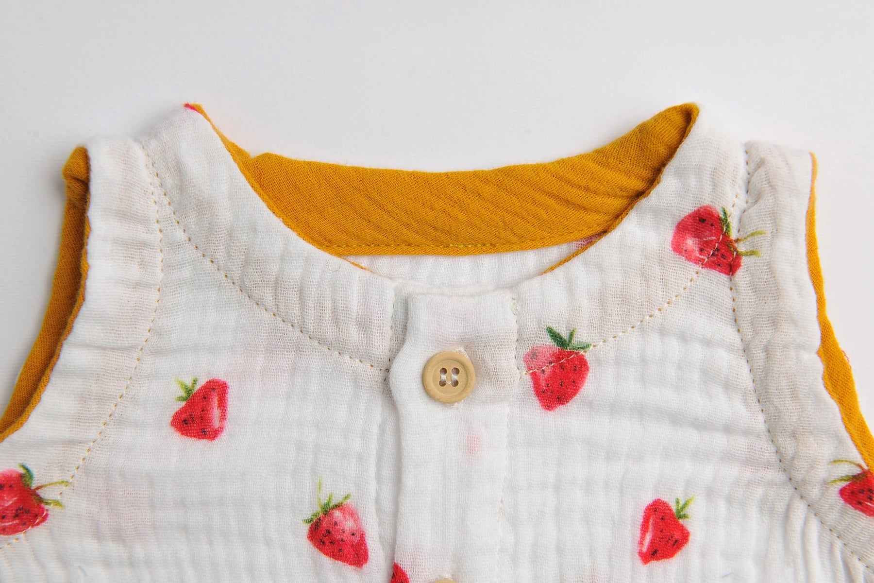 Tutina mussola cotone - Fragole