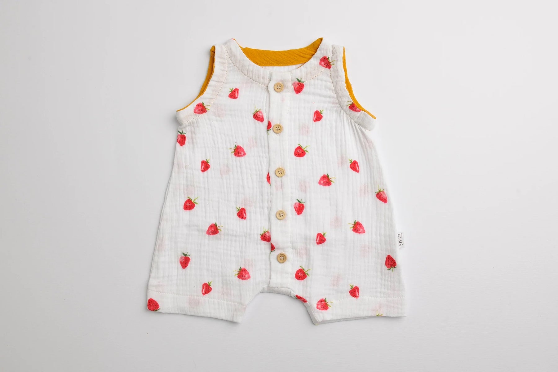 Tutina mussola cotone - Fragole