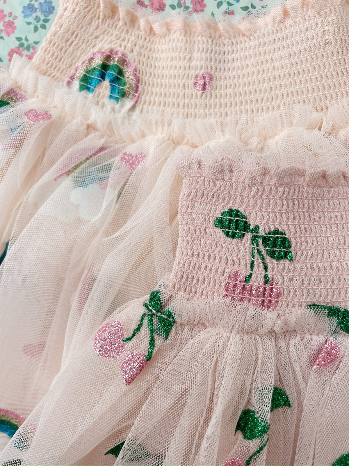 Gonna in tulle - rainbow