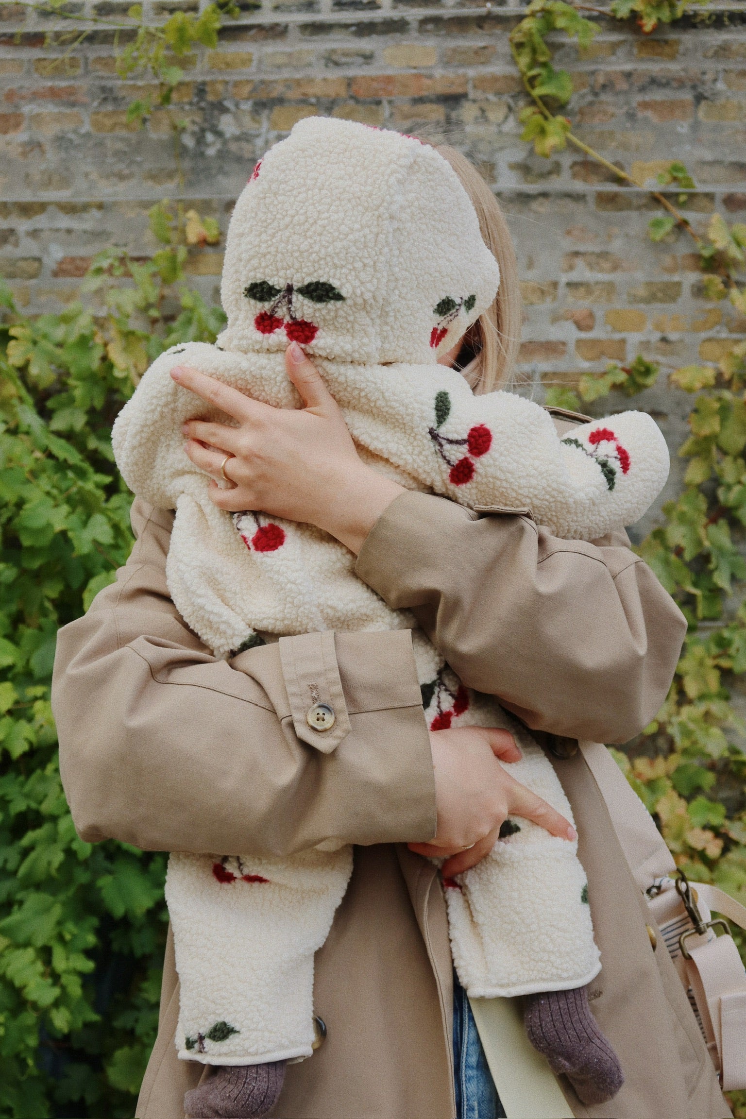 Tuta in pile - cherry