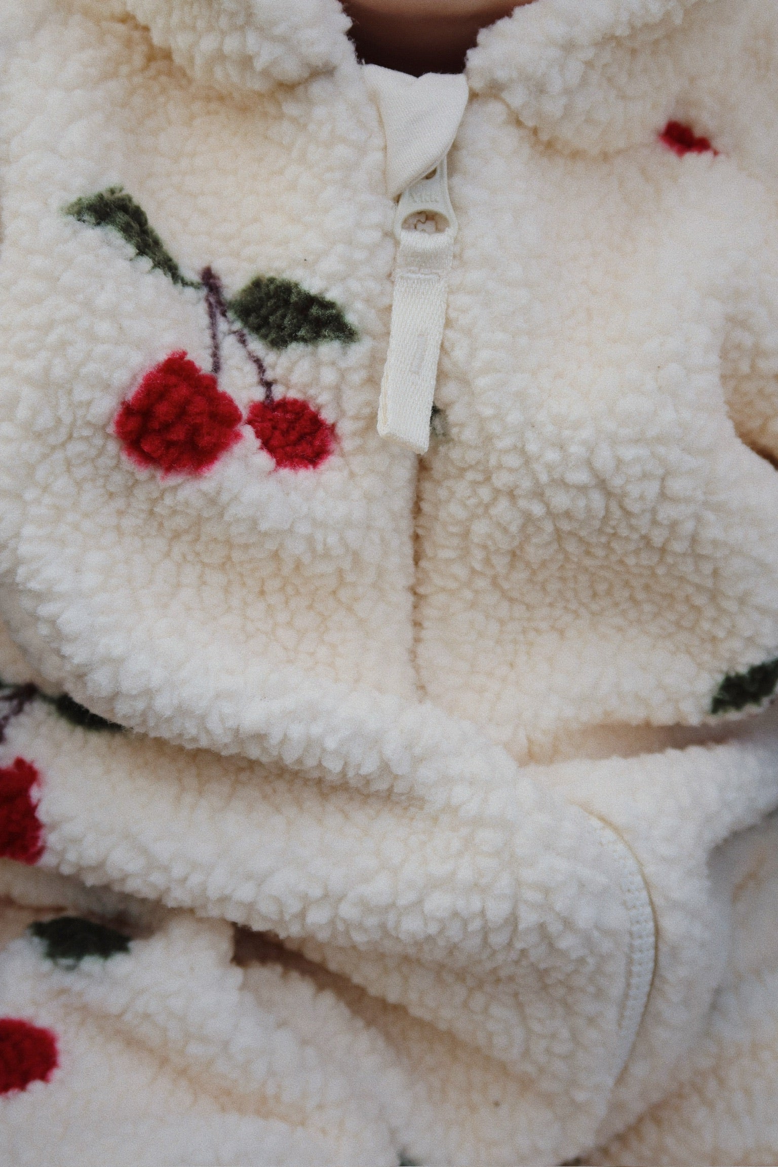 Tuta in pile - cherry