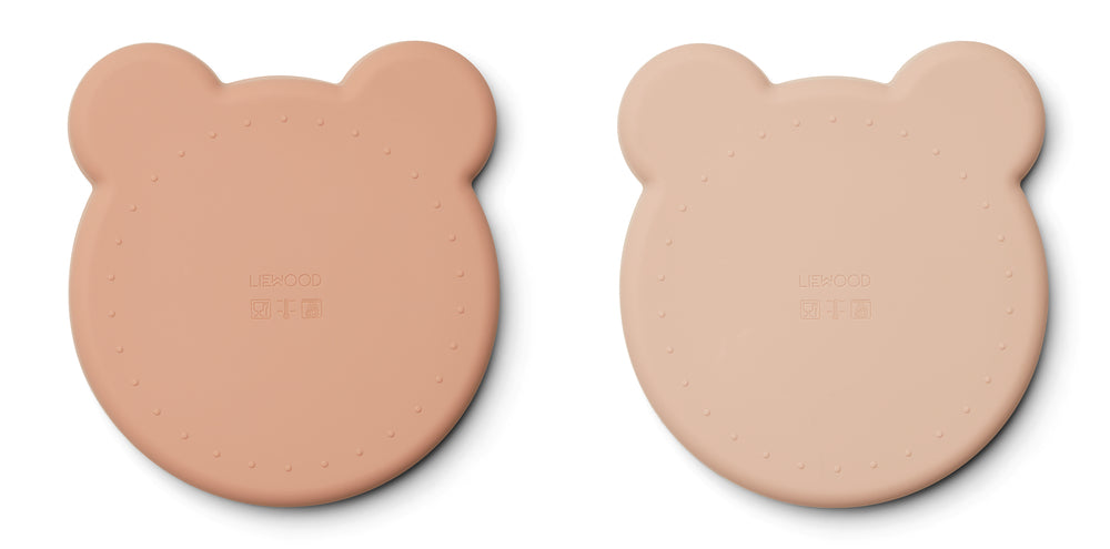 Silicone plates set - Pink
