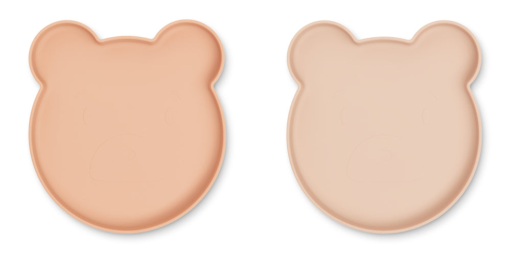 Silicone plates set - Pink