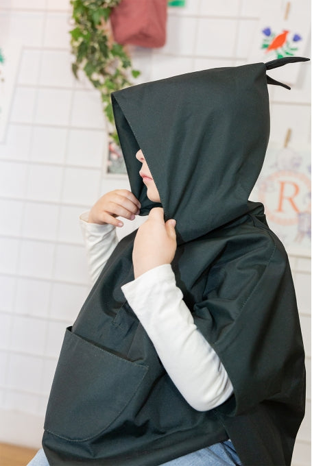 Blue rain cape