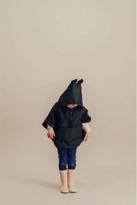 Blue rain cape