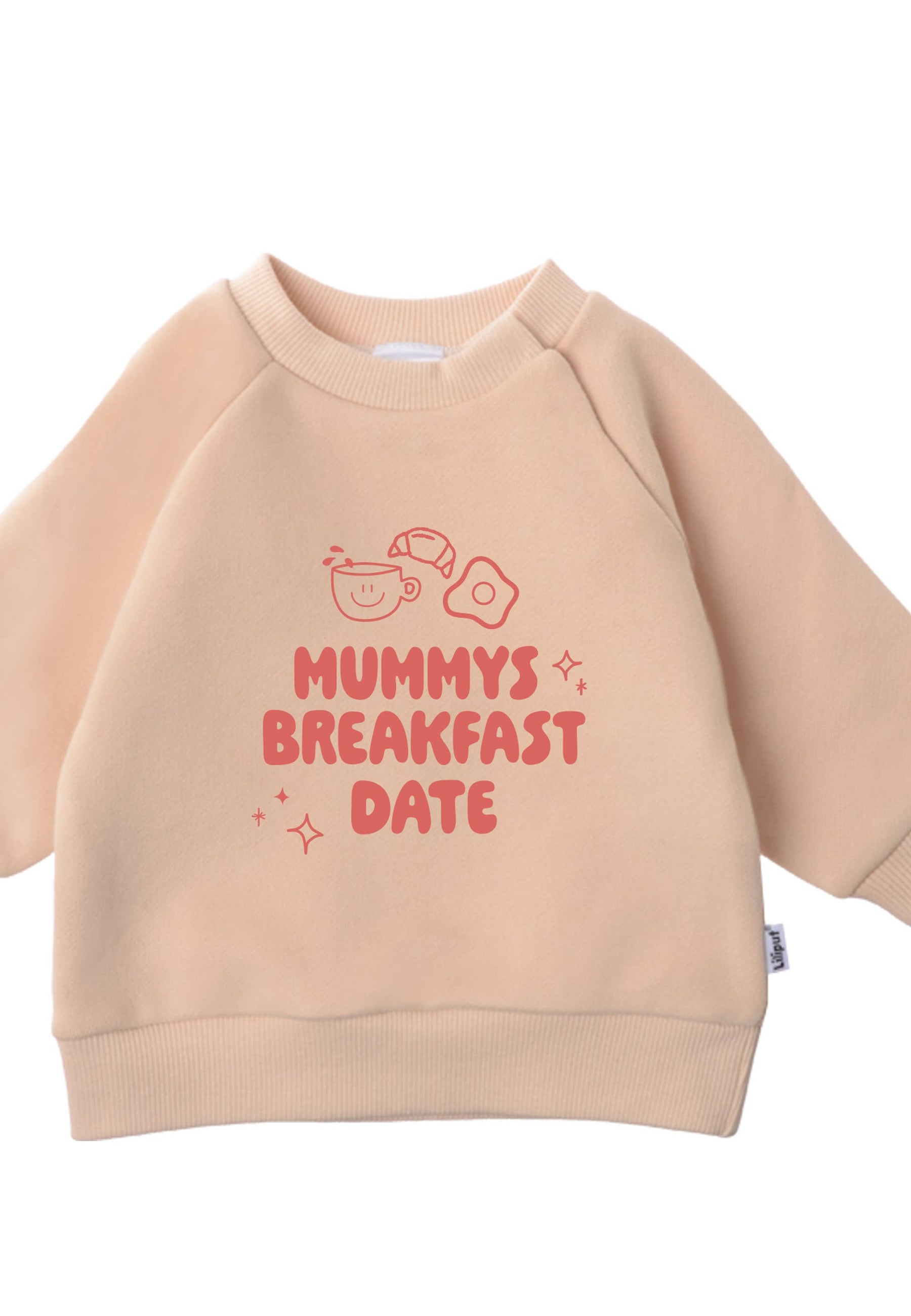 Felpa beige Mummys Breakfast Date