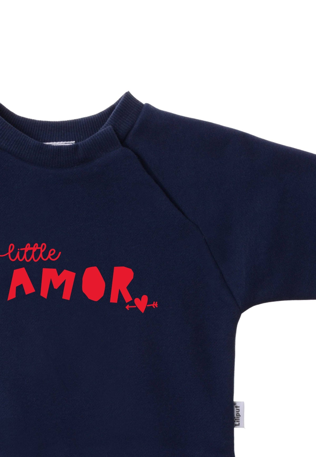 Felpa blu con stampa «little Amor»