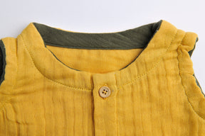 Tutina mussola cotone -Senape