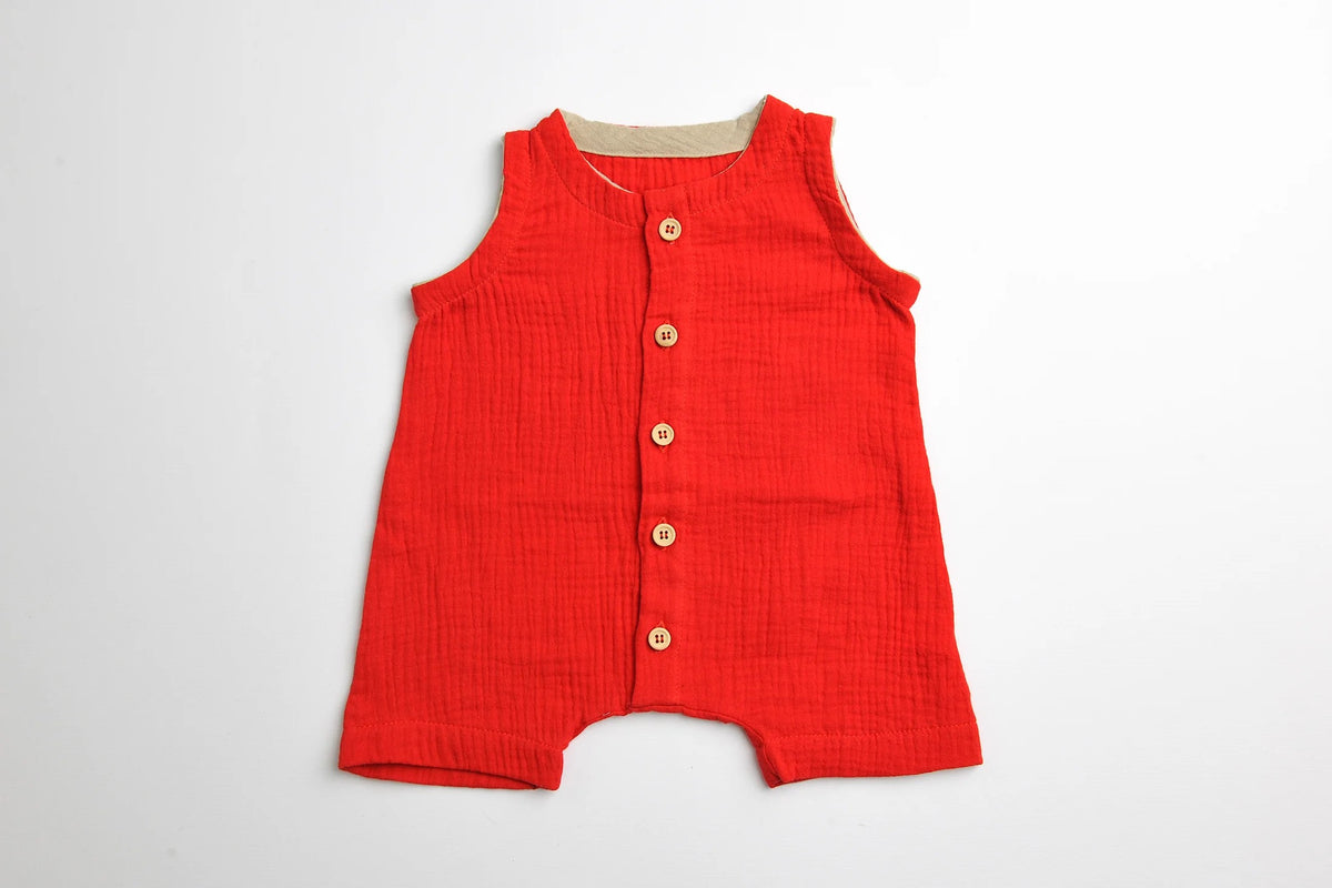 Tutina mussola cotone -Red