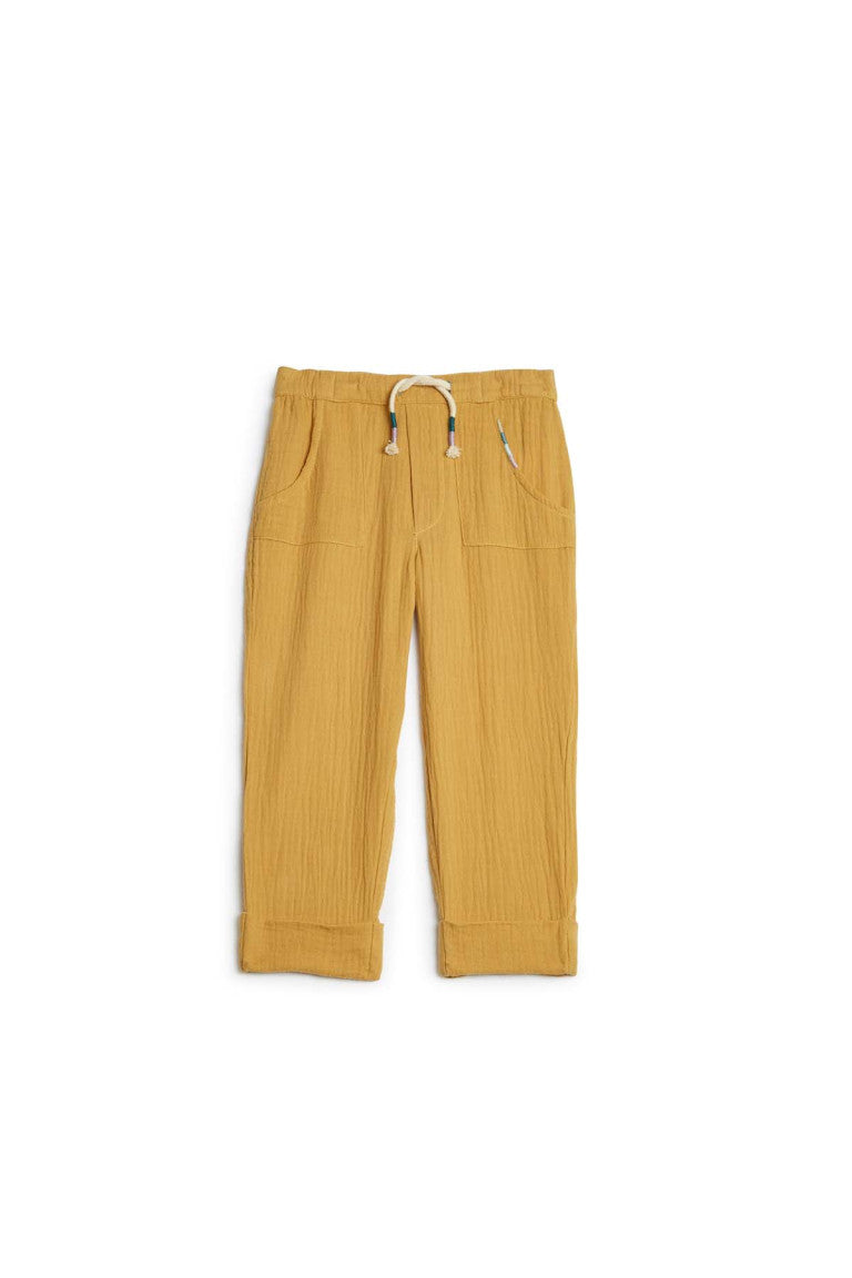 Pantaloni in garza di cotone