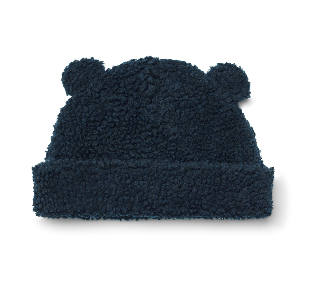 Soft teddy fleece hat - Midnight blue