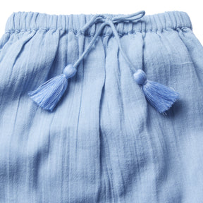 Pantalone in cotone morbido con coulisse in vita