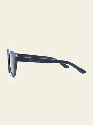Round Frame Sunglasses / Navy