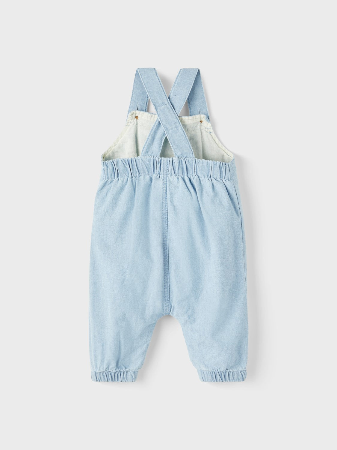 Soft denim overalls
